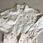 Everlane Jean Jacket Women Sz Small , Off White Jean jacket , Denim Jacket EUC Photo 3