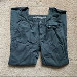 American Eagle Charcoal Ripped Tomgirl Jeans Photo 0