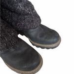 Sorel Womens Black Knit Bear Pattern Leg Warmers Boot Toppers Size 8.5 Photo 5