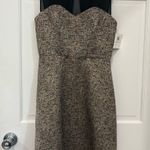 Donna Morgan  Party Cocktail Holiday Dress Black/Gold Sheath Metallic Formal Glam Photo 0