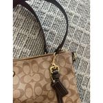 Coach  Peyton Signature Zip Top Tote– Signature Leather Straps Replaced Photo 1