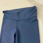 Aeropostale Laser Cut Floral Cropped Yoga Leggings Blue Activewear Women's Small Photo 2