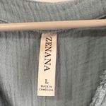 Zenana Outfitters Teal Gauze Dress Photo 3