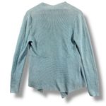 Eileen Fisher  Organic Linen Baby Blue Open-Front Cardigan Sweater Photo 4