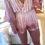 Honey Belle Pink and White Romper Photo 0