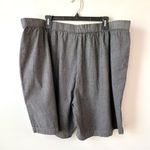 Eileen Fisher  Airy Organic Cotton Twill Shorts Black 2X Photo 4