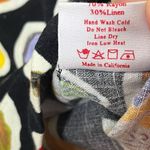 Lisa Says Gah Andie Button Top Women’s Size XS Food Print Cropped Linen Shirt Black Photo 11