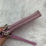 Coach  Pink Double Zipper Wristlet Photo 3