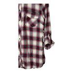 Kut From The Kloth  Plaid‎ Snap Down Shirt Roll Tab Women Size Medium Petite Photo 3