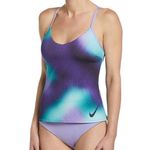Nike  Gradient Purple and Blue Swim Top Size M Photo 1