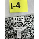 Nine West Womans Long Sleeve Blouse 1x black White Hidden Button Up Photo 2