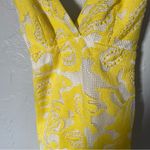 Anthropologie Yellow Floral Mini Coquette Dress Photo 5