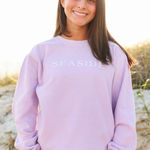 Seaside Comfort colors crewneck sweatshirt orchid pullover lavender pastel 30A Purple Size M Photo 0
