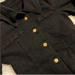 Black Denim Button Down Shirt Photo 3