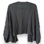 Staccato  women small grey balloon sleeve sweater cardigan 3/4 sleeves open front Photo 2