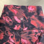 Lululemon  Red, Black, Pink Tie Dye 21” Cropped Leggings - Size 2 - EUC Photo 2