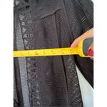 Elie Tahari  Black Fish Net Open Front Belted Cardigan Sz S Photo 2