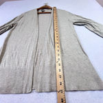 Ann Taylor  Cardigan V Neck Open Front Tight Knit Long Sleeve Medium Off White Photo 9