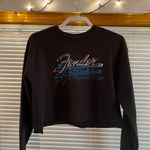 Fender Cropped Sweatshirt Black Photo 0