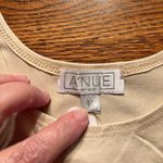 A'nue Thin Strap Tank Top Stretchy Pearl Women's Size Small Made in USA NWT Photo 2