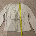 HEY BABE Trending Boho Vintage Cover Top w/Lace Trim, Vintage Cuff Tan Photo 4