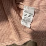 Pretty Little Thing NWT  Womens 18 Terry Ribbed Blush Pink Split Neck Long Sleeve Photo 3