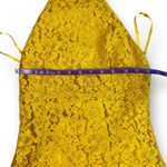 superdown  Samara Gold Halter Mini Dress Size XS New With Tags Yellow Revolve Photo 4