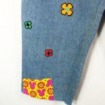 Disney VTG 80s Mickey Mouse Co Jeans Patches All Over Print Size 13 14 Denim 171 Photo 11
