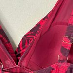 Slim Fit One Piece Tropical Swimwear Size 1X Red Photo 5