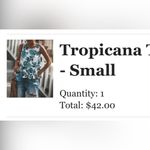 VICI , Tropicana Palm Print Top, Small Photo 2