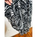 TOCCIN Black White Printed Trapeze High Low Sleeveless Maxi Dress size 20 Photo 9