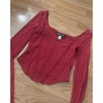Urban Outfitters Corset Cropped Long Sleeve Top Size Small Photo 2