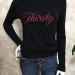 Boutique Thirsty Dracula Long sleeve comfy Tee Photo 0