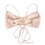 Hollister Light Pink Smocked Bikini Top Cross Back Size Small Photo 1