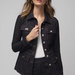 White House | Black Market Denim Utility Jacket Photo 5