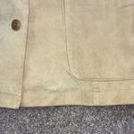 DKNY  Classic Beige Suede Blazer Jacket Womens Size Medium Button Front Pockets Photo 9