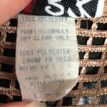 Vintage 70s 80s 3K Fashion Long Jacket Duster Tunic Fishnet Mesh Gold Oversized Tan Size L Photo 8