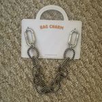 Anthropologie  Black and Silver Bag Charm Photo 0