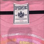 PINK - Victoria's Secret Victoria’s Secret PINK VINTAGE Pink Peace Sign Sweatshirt Photo 3