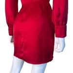 Adelyn Rae  Silk Lip Stick Red XS Connie Faux Wrap mini dress NWT​​​​​​​ Photo 8