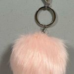 Poof! Pink Pastel Fur Furry Fuzzy Pom-Pom Key-Chain Key-Ring Key-Clip Fashion Accessory 🐰✨ Photo 0
