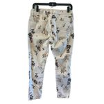 Lucky Brand  White Floral Print Cropped Lolita Capri Jeans 6/28 summer boho Photo 1