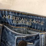American Eagle  Womens Jeans Tomgirl Button Fly Medium Wash Distressed 4 Photo 3