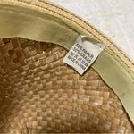 NWOT Straw Fedora Hat Tan Photo 3