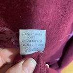 M. Mac Dress women’s 1X Maroon Pink Leaf Vermont Country Store Comfy Y2K Cotton Red Photo 5