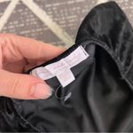 American Eagle black velvet halter wide leg jumpsuit Photo 3