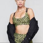 Good American  | Yellow Animal Print Sports Bra Sz XS Photo 0