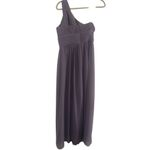 Donna Morgan ✨ 'Rachel' Ruched One-Shoulder Chiffon Lavender Sz 6 Gown✨ Photo 5