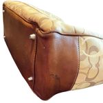 Coach Vintage Y2K Signature Khaki Optic Print Baby Bag Tote Zipper Top Photo 8