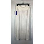 Apt. 9  Women's Pull On High-Low hem Maxi Skirt Paper White Size XXL NWT Photo 7
